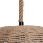 GLOBOSTAR® MANDALA 01331 Vintage Κρεμαστό Φωτιστικό Οροφής με Ντουί 1 x E27 AC 220-240V IP20 - Μπεζ - Μ40 x Π40 x Υ33cm - Image 10