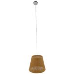 GLOBOSTAR® PLAYROOM 01332 Vintage Κρεμαστό Φωτιστικό Οροφής με Ντουί 1 x E27 AC 220-240V IP20 - Μπεζ - Μ32 x Π32 x Υ27cm - Image 2