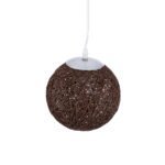 GLOBOSTAR® OCEANA 01354 Boho Κρεμαστό Φωτιστικό Οροφής με Ντουί 1 x E27 AC 220-240V IP20 - Καφέ - Μ20 x Π20 x Υ20cm - Image 7