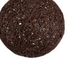 GLOBOSTAR® OCEANA 01354 Boho Κρεμαστό Φωτιστικό Οροφής με Ντουί 1 x E27 AC 220-240V IP20 - Καφέ - Μ20 x Π20 x Υ20cm - Image 9