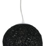 GLOBOSTAR® OCEANA 01356 Boho Κρεμαστό Φωτιστικό Οροφής με Ντουί 1 x E27 AC 220-240V IP20 - Μαύρο - Μ20 x Π20 x Υ20cm - Image 9