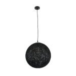 GLOBOSTAR® OCEANA 01360 Boho Κρεμαστό Φωτιστικό Οροφής με Ντουί 1 x E27 AC 220-240V IP20 - Μαύρο - Μ40 x Π40 x Υ40cm - Image 4