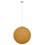 GLOBOSTAR® OCEANA 01361 Boho Κρεμαστό Φωτιστικό Οροφής με Ντουί 1 x E27 AC 220-240V IP20 - Μπεζ & Χρυσό - Μ60 x Π60 x Υ60cm - Image 2