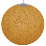 GLOBOSTAR® OCEANA 01361 Boho Κρεμαστό Φωτιστικό Οροφής με Ντουί 1 x E27 AC 220-240V IP20 - Μπεζ & Χρυσό - Μ60 x Π60 x Υ60cm - Image 4