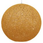 GLOBOSTAR® OCEANA 01361 Boho Κρεμαστό Φωτιστικό Οροφής με Ντουί 1 x E27 AC 220-240V IP20 - Μπεζ & Χρυσό - Μ60 x Π60 x Υ60cm - Image 5
