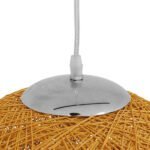 GLOBOSTAR® OCEANA 01361 Boho Κρεμαστό Φωτιστικό Οροφής με Ντουί 1 x E27 AC 220-240V IP20 - Μπεζ & Χρυσό - Μ60 x Π60 x Υ60cm - Image 6