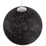 GLOBOSTAR® OCEANA 01364 Boho Κρεμαστό Φωτιστικό Οροφής με Ντουί 1 x E27 AC 220-240V IP20 - Μαύρο - Μ60 x Π60 x Υ60cm - Image 4