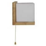 GLOBOSTAR® AMITY 01365 Μοντέρνο Φωτιστικό Τοίχου - Απλίκα με Ντουί 1 x E27 AC 220-240V IP20 - Μπεζ & Λευκό - Μ30 x Π14.5 x Υ15cm - Image 9