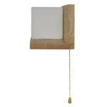 GLOBOSTAR® AMITY 01365 Μοντέρνο Φωτιστικό Τοίχου - Απλίκα με Ντουί 1 x E27 AC 220-240V IP20 - Μπεζ & Λευκό - Μ30 x Π14.5 x Υ15cm - Image 10