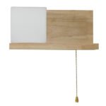 GLOBOSTAR® AMITY 01365 Μοντέρνο Φωτιστικό Τοίχου - Απλίκα με Ντουί 1 x E27 AC 220-240V IP20 - Μπεζ & Λευκό - Μ30 x Π14.5 x Υ15cm - Image 13