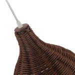 GLOBOSTAR® BAHAMAS 01367 Boho Κρεμαστό Φωτιστικό Οροφής με Ντουί 1 x E27 AC 220-240V IP20 - Καφέ - Μ30 x Π30 x Υ40cm - Image 4