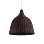 GLOBOSTAR® BAHAMAS 01368 Boho Κρεμαστό Φωτιστικό Οροφής με Ντουί 1 x E27 AC 220-240V IP20 - Καφέ - Μ45 x Π45 x Υ45cm - Image 2