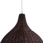 GLOBOSTAR® BAHAMAS 01368 Boho Κρεμαστό Φωτιστικό Οροφής με Ντουί 1 x E27 AC 220-240V IP20 - Καφέ - Μ45 x Π45 x Υ45cm - Image 8