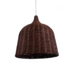 GLOBOSTAR® BAHAMAS 01369 Boho Κρεμαστό Φωτιστικό Οροφής με Ντουί 1 x E27 AC 220-240V IP20 - Καφέ - Μ60 x Π60 x Υ60cm - Image 2