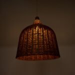 GLOBOSTAR® BAHAMAS 01369 Boho Κρεμαστό Φωτιστικό Οροφής με Ντουί 1 x E27 AC 220-240V IP20 - Καφέ - Μ60 x Π60 x Υ60cm - Image 3