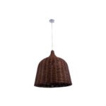 GLOBOSTAR® BAHAMAS 01369 Boho Κρεμαστό Φωτιστικό Οροφής με Ντουί 1 x E27 AC 220-240V IP20 - Καφέ - Μ60 x Π60 x Υ60cm - Image 4