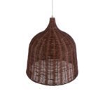 GLOBOSTAR® BAHAMAS 01369 Boho Κρεμαστό Φωτιστικό Οροφής με Ντουί 1 x E27 AC 220-240V IP20 - Καφέ - Μ60 x Π60 x Υ60cm - Image 7