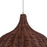 GLOBOSTAR® BAHAMAS 01369 Boho Κρεμαστό Φωτιστικό Οροφής με Ντουί 1 x E27 AC 220-240V IP20 - Καφέ - Μ60 x Π60 x Υ60cm - Image 9