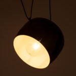 GLOBOSTAR® JASPER 01373 Μοντέρνο Κρεμαστό Φωτιστικό Οροφής με Ντουί 1 x E27 AC 220-240V IP20 - Μαύρο & Λευκό - Μ26.5 x Π26.5 x Υ20.5cm - Image 3