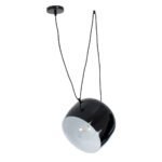 GLOBOSTAR® JASPER 01373 Μοντέρνο Κρεμαστό Φωτιστικό Οροφής με Ντουί 1 x E27 AC 220-240V IP20 - Μαύρο & Λευκό - Μ26.5 x Π26.5 x Υ20.5cm - Image 4