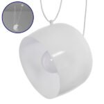 GLOBOSTAR® JASPER 01374 Μοντέρνο Κρεμαστό Φωτιστικό Οροφής με Ντουί 1 x E27 AC 220-240V IP20 - Λευκό - Μ25 x Π25 x Υ22cm