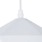 GLOBOSTAR® HEXAGON 01377 Μοντέρνο Κρεμαστό Φωτιστικό Οροφής με Ντουί 1 x E27 AC 220-240V IP20 - Λευκό & Χρυσό - Μ21.5 x Π21.5 x Y15cm - Image 8