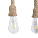 GLOBOSTAR® RAILROAD 01380 Vintage Κρεμαστό Φωτιστικό Οροφής με Ντουί 10 x E27 AC 220-240V IP20 - Μπεζ & Χάλκινο - Μ150 x Π4 x Y62.5cm - Image 11