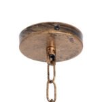 GLOBOSTAR® RAILROAD 01380 Vintage Κρεμαστό Φωτιστικό Οροφής με Ντουί 10 x E27 AC 220-240V IP20 - Μπεζ & Χάλκινο - Μ150 x Π4 x Y62.5cm - Image 12