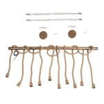 GLOBOSTAR® RAILROAD 01380 Vintage Κρεμαστό Φωτιστικό Οροφής με Ντουί 10 x E27 AC 220-240V IP20 - Μπεζ & Χάλκινο - Μ150 x Π4 x Y62.5cm - Image 13