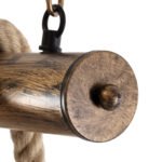 GLOBOSTAR® RAILROAD 01380 Vintage Κρεμαστό Φωτιστικό Οροφής με Ντουί 10 x E27 AC 220-240V IP20 - Μπεζ & Χάλκινο - Μ150 x Π4 x Y62.5cm - Image 9