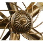 GLOBOSTAR® FAN 01381 Vintage Φωτιστικό Τοίχου - Απλίκα με Ντουί 5 x E27 AC 220-240V IP20 - Μπρούτζινο - Μ46 x Π22 x Υ46cm - Image 9