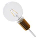 GLOBOSTAR® OLINDA 01383 Μοντέρνο Φωτιστικό Οροφής με Ντουί 10 x E27 AC 220-240V IP20 - Λευκό & Χρυσό - Μ95 x Π95 x Υ17cm - Image 6