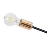 GLOBOSTAR® OLINDA 01384 Μοντέρνο Φωτιστικό Οροφής με Ντουί 6 x E27 AC 220-240V IP20 - Μαύρο & Χάλκινο - Μ60 x Π60 x Υ20cm - Image 8