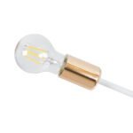 GLOBOSTAR® OLINDA 01385 Μοντέρνο Φωτιστικό Οροφής με Ντουί 6 x E27 AC 220-240V IP20 - Λευκό & Χάλκινο - Μ60 x Π60 x Υ20cm - Image 7