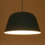 GLOBOSTAR® UPVALE 01286 Μοντέρνο Κρεμαστό Φωτιστικό Οροφής με Ντουί 1 x E27 AC 220-240V IP20 - Γαλάζιο & Λευκό - Μ40 x Π40 x Υ24cm - Image 3