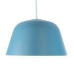 GLOBOSTAR® UPVALE 01286 Μοντέρνο Κρεμαστό Φωτιστικό Οροφής με Ντουί 1 x E27 AC 220-240V IP20 - Γαλάζιο & Λευκό - Μ40 x Π40 x Υ24cm - Image 5