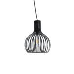 GLOBOSTAR® SCANDI 01386 Vintage Κρεμαστό Φωτιστικό Οροφής με Ντουί 1 x E27 AC 220-240V IP20 - Μαύρο - Μ23 x Π23 x Υ30cm - Image 5