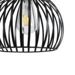 GLOBOSTAR® SCANDI 01386 Vintage Κρεμαστό Φωτιστικό Οροφής με Ντουί 1 x E27 AC 220-240V IP20 - Μαύρο - Μ23 x Π23 x Υ30cm - Image 8