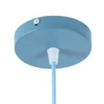 GLOBOSTAR® UPVALE 01286 Μοντέρνο Κρεμαστό Φωτιστικό Οροφής με Ντουί 1 x E27 AC 220-240V IP20 - Γαλάζιο & Λευκό - Μ40 x Π40 x Υ24cm - Image 9