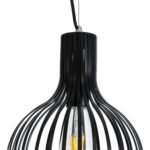 GLOBOSTAR® SCANDI 01386 Vintage Κρεμαστό Φωτιστικό Οροφής με Ντουί 1 x E27 AC 220-240V IP20 - Μαύρο - Μ23 x Π23 x Υ30cm - Image 9