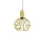 GLOBOSTAR® SCANDI 01387 Vintage Κρεμαστό Φωτιστικό Οροφής με Ντουί 1 x E27 AC 220-240V IP20 - Μπεζ - Μ23 x Π23 x Υ30cm - Image 2