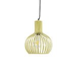 GLOBOSTAR® SCANDI 01387 Vintage Κρεμαστό Φωτιστικό Οροφής με Ντουί 1 x E27 AC 220-240V IP20 - Μπεζ - Μ23 x Π23 x Υ30cm - Image 5