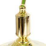 GLOBOSTAR® LIBRARY 01391 Vintage Επιτραπέζιο Φωτιστικό Πορτατίφ με Ντουί 1 x E27 AC 220-240V IP20 - Πράσινο & Χρυσό - Μ26.5 x Π19 x Υ38cm - Image 8