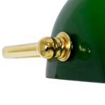 GLOBOSTAR® LIBRARY 01391 Vintage Επιτραπέζιο Φωτιστικό Πορτατίφ με Ντουί 1 x E27 AC 220-240V IP20 - Πράσινο & Χρυσό - Μ26.5 x Π19 x Υ38cm - Image 9