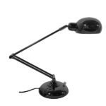 GLOBOSTAR® OFFICE 01392 Μοντέρνο Επιτραπέζιο Φωτιστικό Πορτατίφ με Ντουί 1 x E27 AC 220-240V IP20 - Μαύρο - Μ12 x Π12 x Υ80cm - Image 3