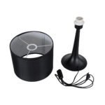 GLOBOSTAR® AMBROSIA 01394 Μοντέρνο Επιτραπέζιο Φωτιστικό Πορτατίφ με Ντουί 1 x E27 AC 220-240V IP20 - Μαύρο - Μ25 x Π25 x Υ46cm - Image 11