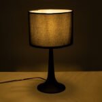 GLOBOSTAR® AMBROSIA 01394 Μοντέρνο Επιτραπέζιο Φωτιστικό Πορτατίφ με Ντουί 1 x E27 AC 220-240V IP20 - Μαύρο - Μ25 x Π25 x Υ46cm - Image 3