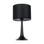 GLOBOSTAR® AMBROSIA 01394 Μοντέρνο Επιτραπέζιο Φωτιστικό Πορτατίφ με Ντουί 1 x E27 AC 220-240V IP20 - Μαύρο - Μ25 x Π25 x Υ46cm - Image 5