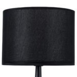 GLOBOSTAR® AMBROSIA 01394 Μοντέρνο Επιτραπέζιο Φωτιστικό Πορτατίφ με Ντουί 1 x E27 AC 220-240V IP20 - Μαύρο - Μ25 x Π25 x Υ46cm - Image 9