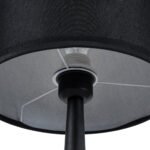 GLOBOSTAR® AMBROSIA 01394 Μοντέρνο Επιτραπέζιο Φωτιστικό Πορτατίφ με Ντουί 1 x E27 AC 220-240V IP20 - Μαύρο - Μ25 x Π25 x Υ46cm - Image 10
